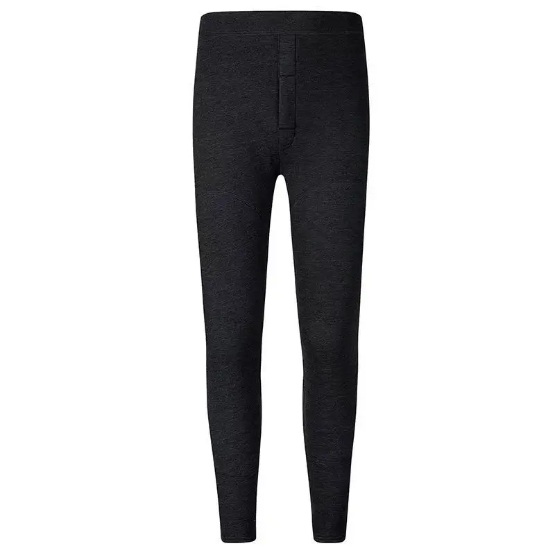 High quality winter mens underwear mens pants pants warm wool thick long John mens elastic tight pants 241122