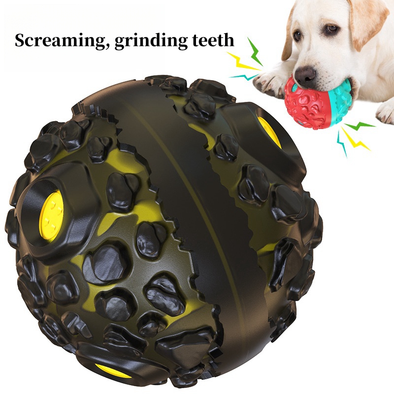 2025 New Grinding Ball Dog Toy Pet Supplies Wholesale Free Shipping Sound Meteorite