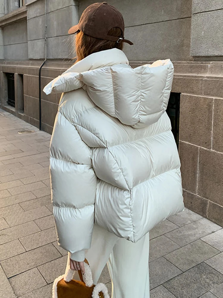 New Waterproof Down Cotton Padded Hooded Short Women's Winter Clothes Korean Style Puffer Jacket Coat Outwear Female