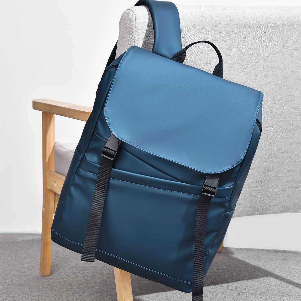 New Casual Business Computer Bag Men's Multifunctional Backpack Large Capacity College Student Lightweight 241129