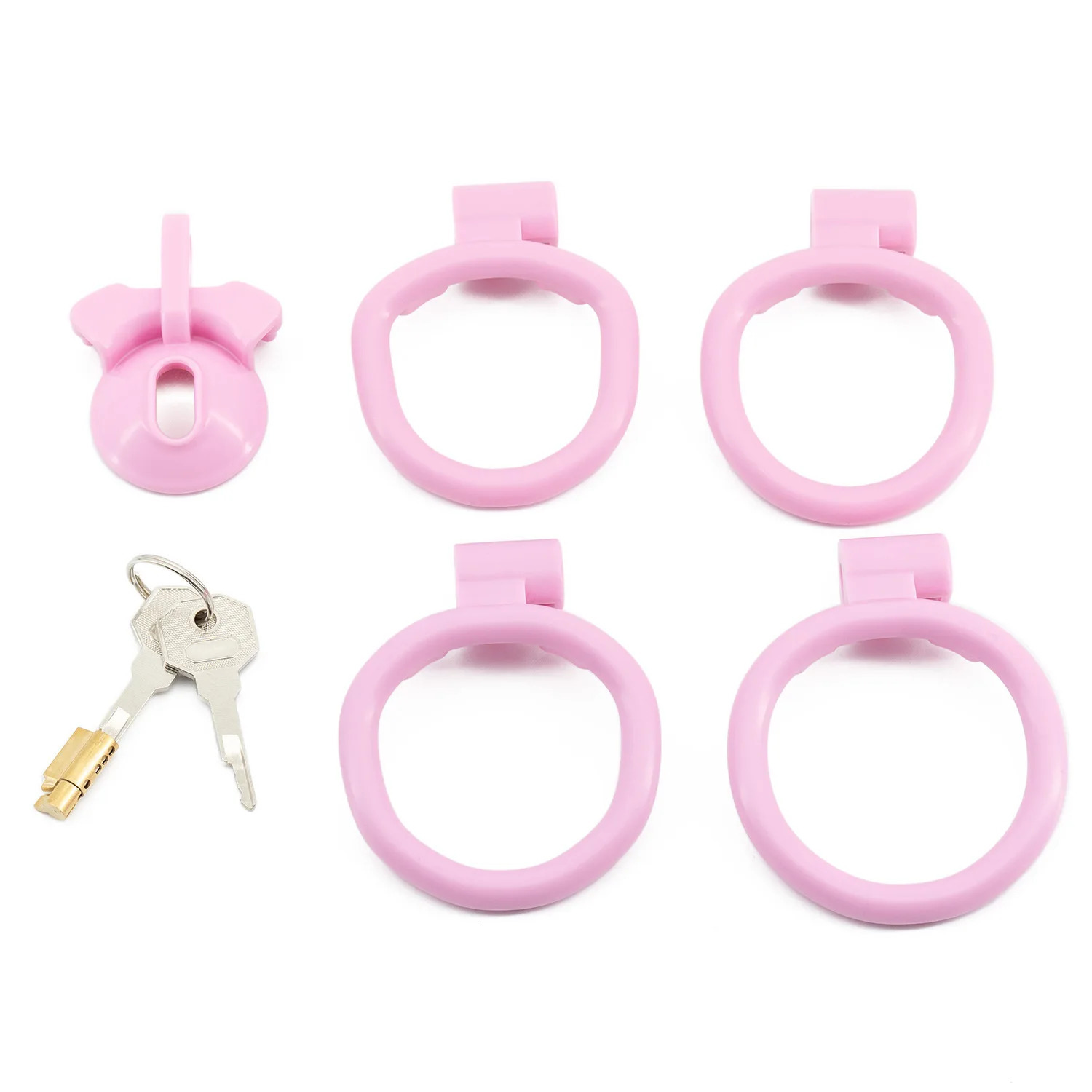 6 Colors PositiveNegative CB Chastity Cage Male Cock Lock with 4 Size Base Penis Rings Hidden Device Sexy Toy for Man Gay 240423