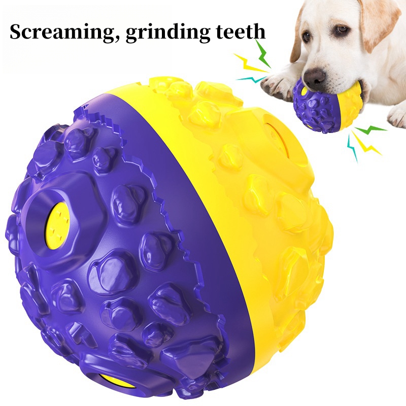 2025 New Grinding Ball Dog Toy Pet Supplies Wholesale Free Shipping Sound Meteorite