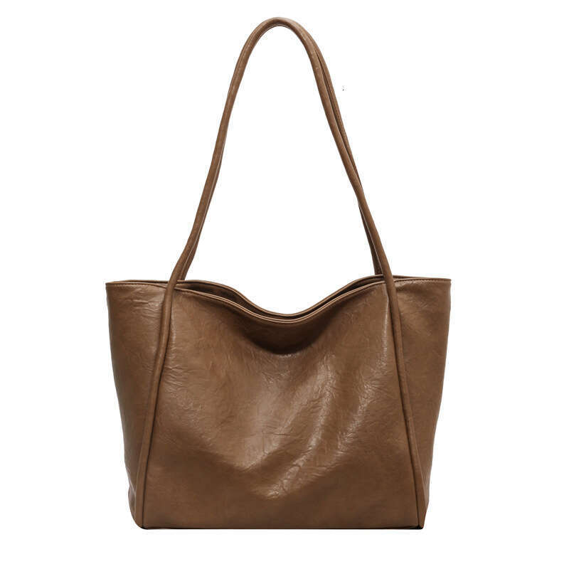 Large Capacity Bag, Women's Autumn Versatile New Style, Fashionable And Simple, One Shoulder Texture, Class Commuting Tote, Classic B1