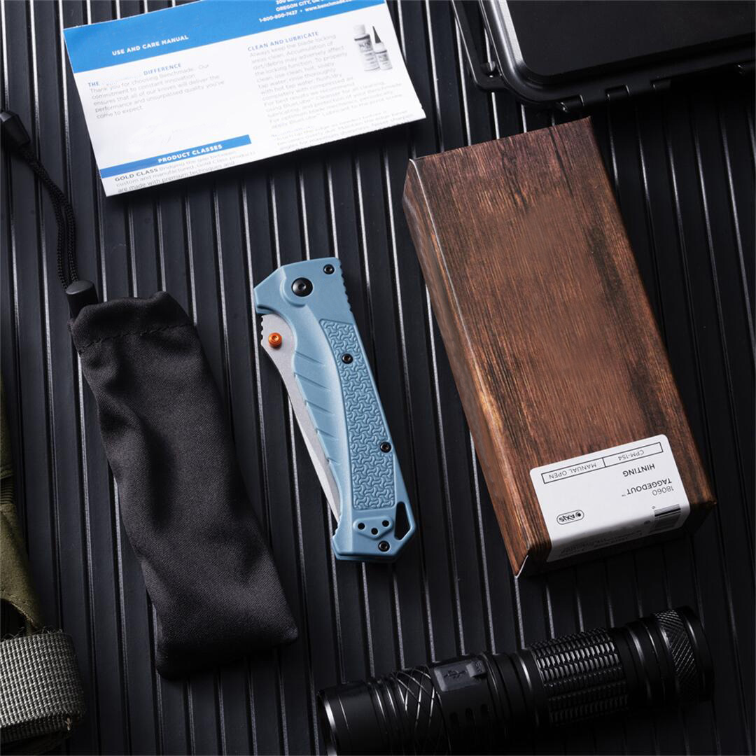 BM Adira 18060 Assisted Folding Knife 9Cr18Mov Stonewash Finish Blades Deep-carry Pocket Clip Tactical Survival Rescue Hunting 533 535 940 EDC Knives