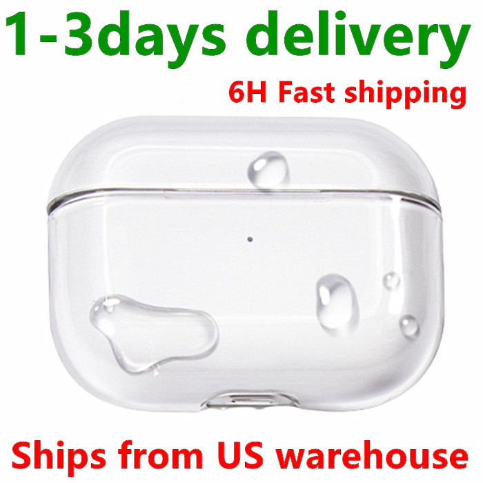 USA Stock Air ANC Top quality pods pro 2 3 air 4 max earphones Solid Silicone Cute Protective Headphone Cover Wireless Charging Box Shockproof Case