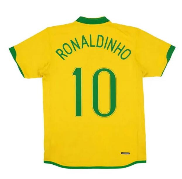 Brazil Soccer Jersey 2002 Retro Style Throwback Shirts Premium Quality Available in Various Sizes