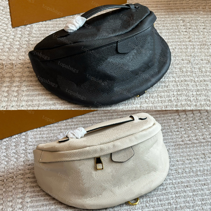 Unisex Designer Waist Bags Real Leather Soft Mens Womens Chest Pack Bag Large 38cm Bumbag