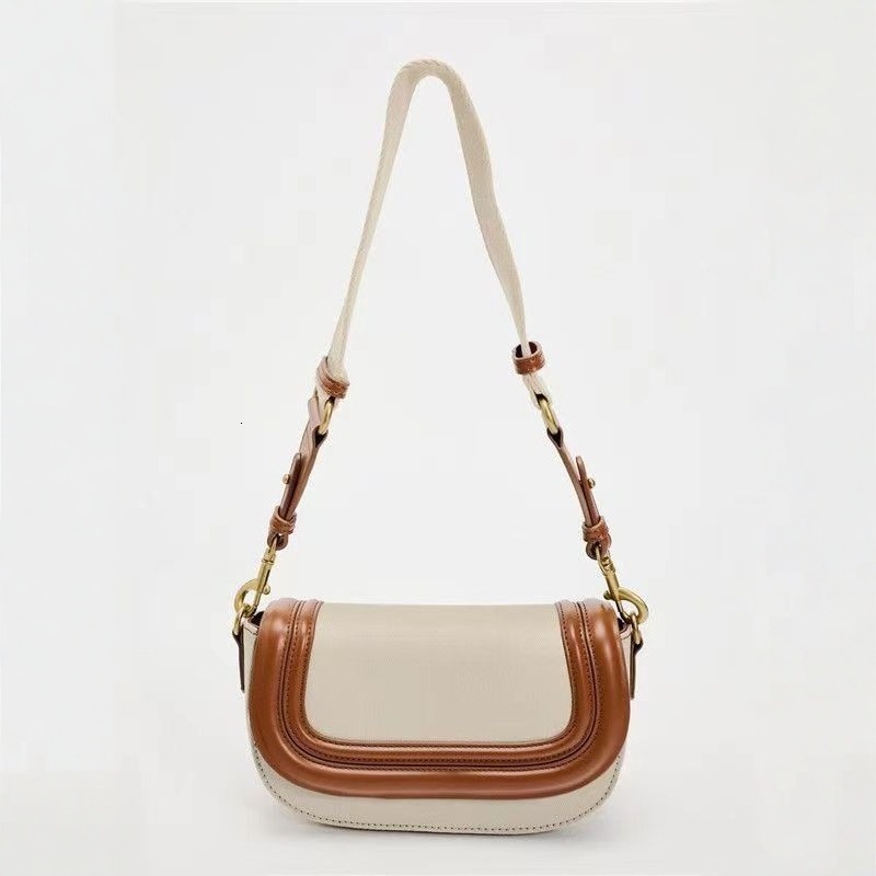 Saddle Crossbody Bags For Women Casual Wide Strap Underarm Shoulder Bag Female Leather Designer Handbags Mujer