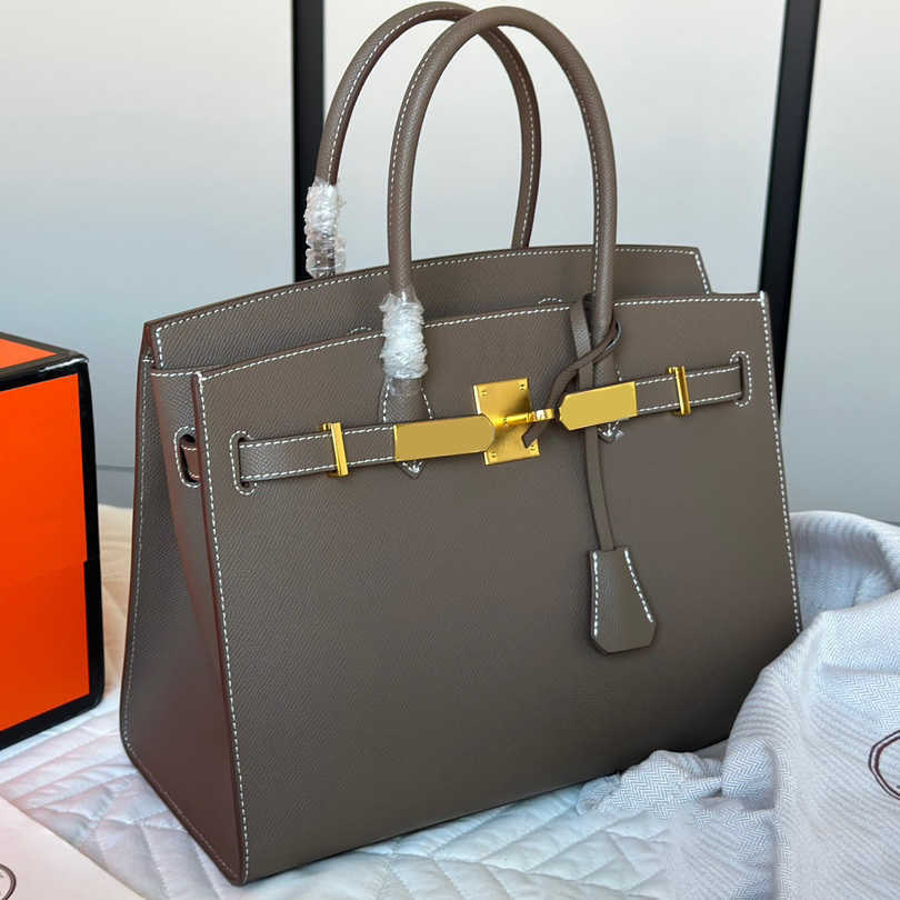 10A luxurys womens BK 30 /35 cm designers bags handbags purses shoulder crossbody messenger cowhide Genuine leather Large tote Full-Grain Litchi Bag 240115