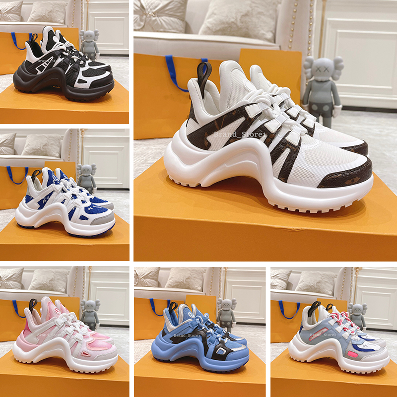 Designer Archlight Sneakers Women Casual Shoes Luxury Runner Trainers High quality platform Leather Lace Up Sneakers with Box Size 35-41