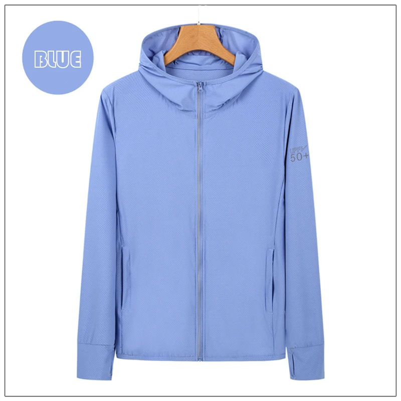 UPF50 Sun Protection Jacket for Men and Women Sports Clothing Ice Silk skin Coat Walking Travel Fishing 241129