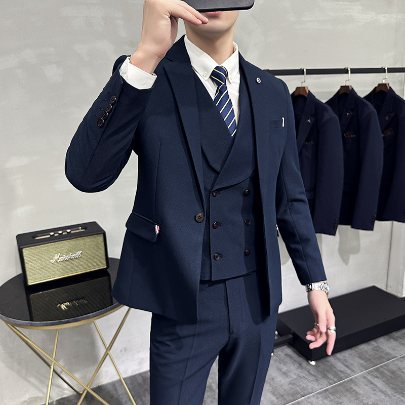 K688 Men's Slim Fit Business Suit - Casual Wedding Dress for Groom