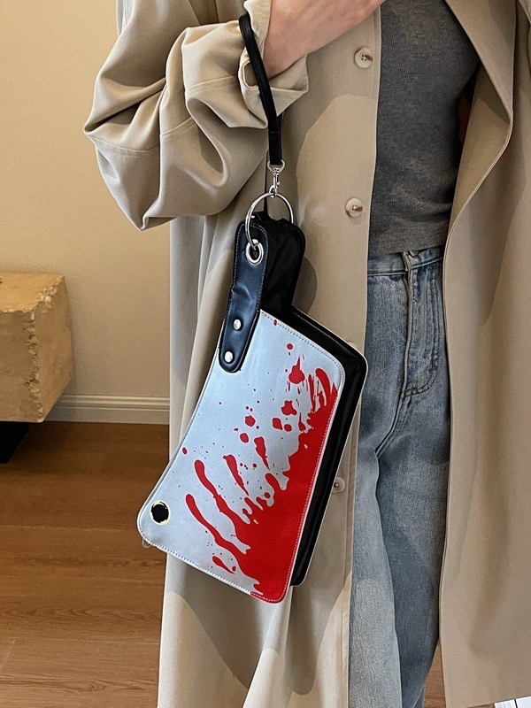 New personalized creative kitchen knife, niche design sense, shoulder bag, Halloween New funny fashion commuting crossbody bag