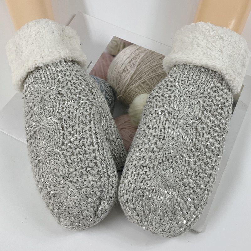 Manufacturer direct sales of women's knitted gloves with thick velvet and finger cots wholesale of winter outdoor warm woolen gloves