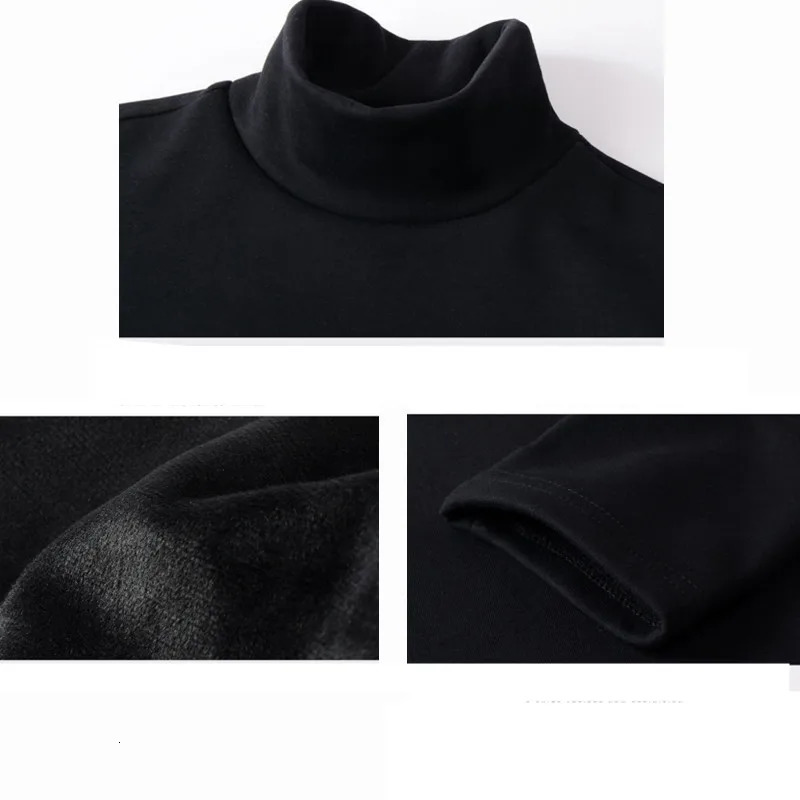 2 mens underwear high neck warm wool shirt sports top autumn clothing comfortable basic latte art 241122