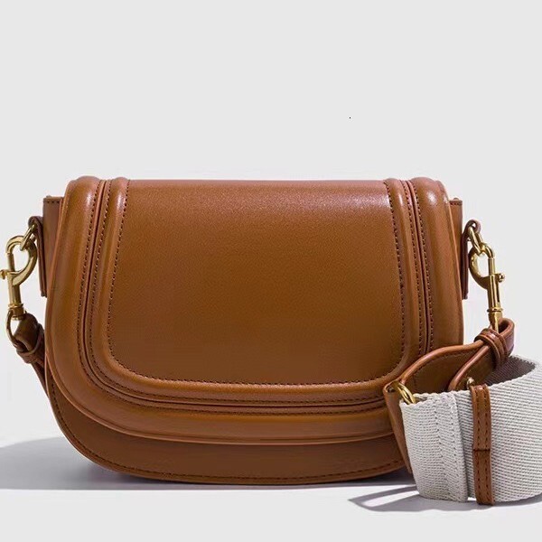 Saddle Crossbody Bags For Women Casual Wide Strap Underarm Shoulder Bag Female Leather Designer Handbags Mujer