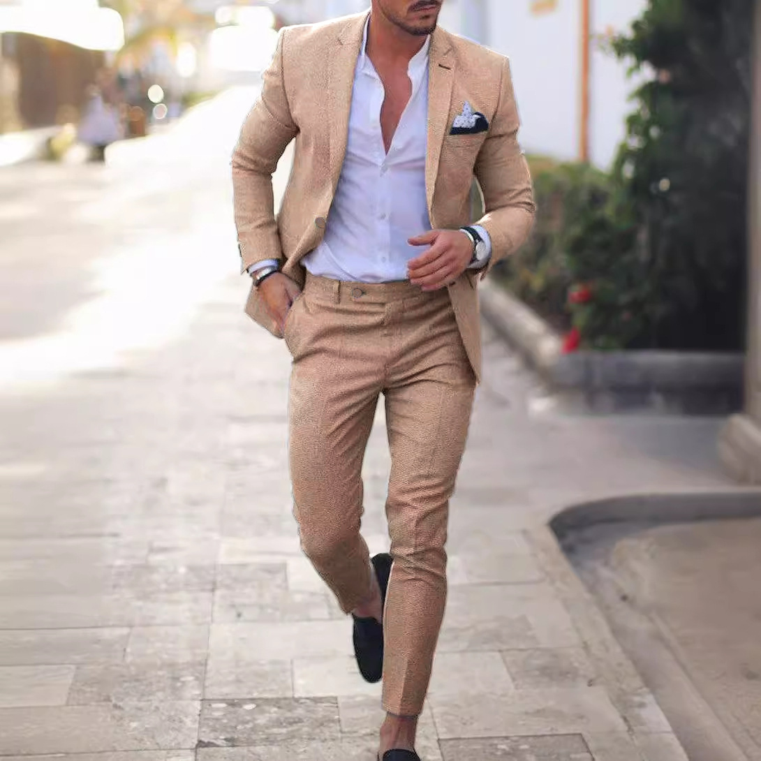 k1267 Fit Single-Breasted Business Suit Jacket - Stylish Tailored Look