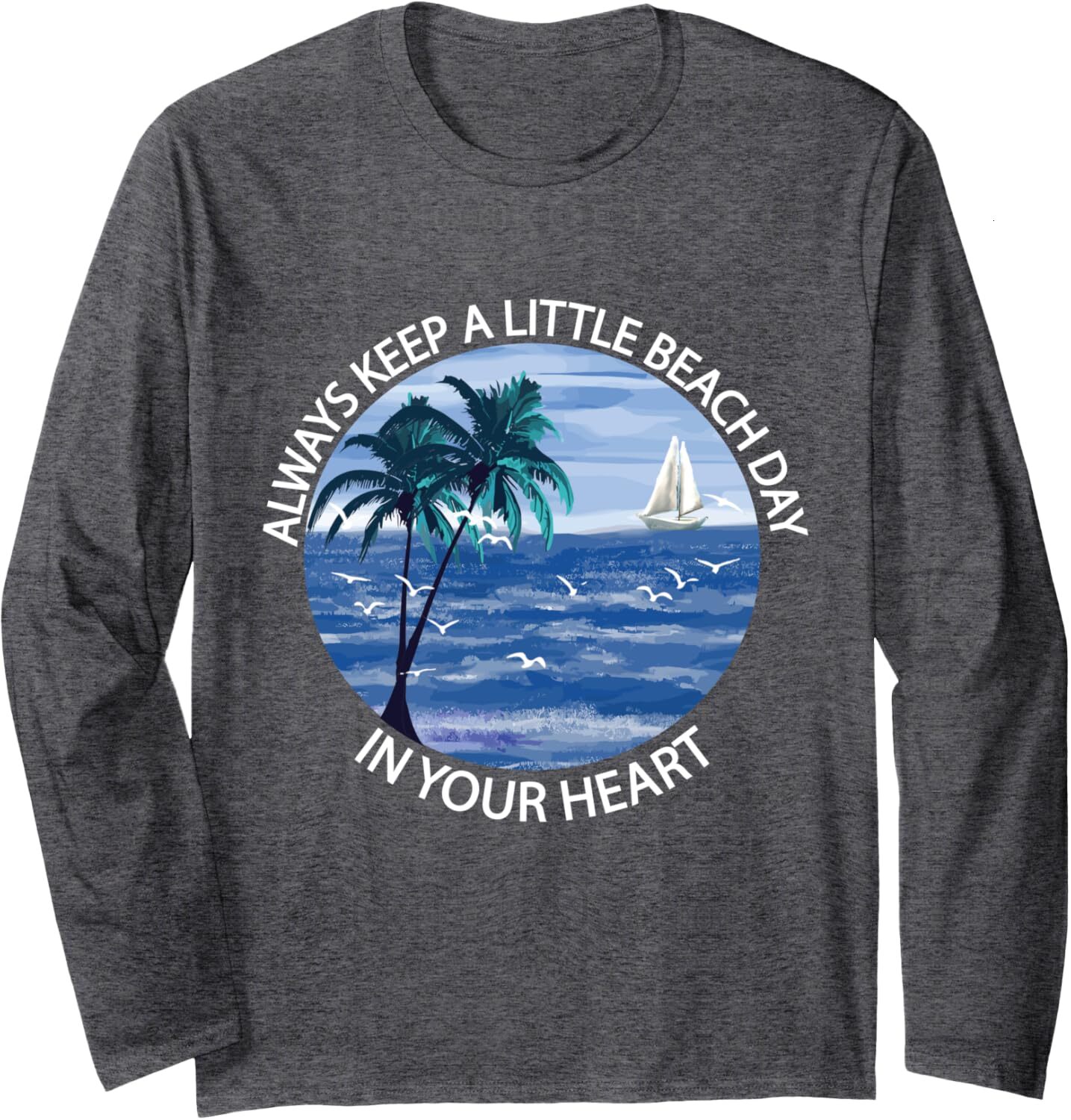 Long Sleeve Shirts for Men sweatshirt Life Is Really Good Palm Tree Summer Beach Vacation Graphic Streetwear Casual tops clothes casual fashion