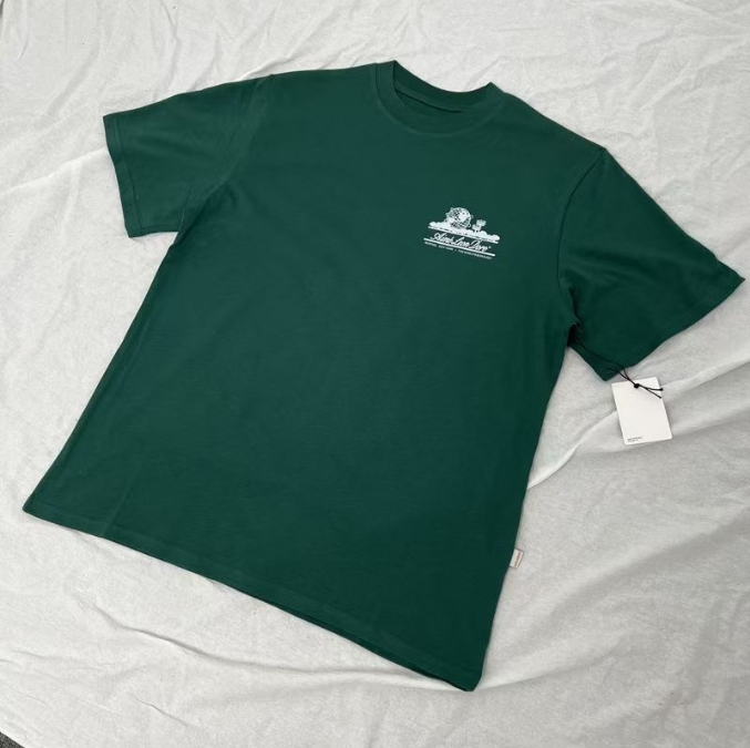 Aimee Leon Dore T Shirt Designer T Shirt Fun Printing Loose Casual Cotton Short Sleeve Couple Summer Retro Shirt Graffiti Dark Green French Grey 29