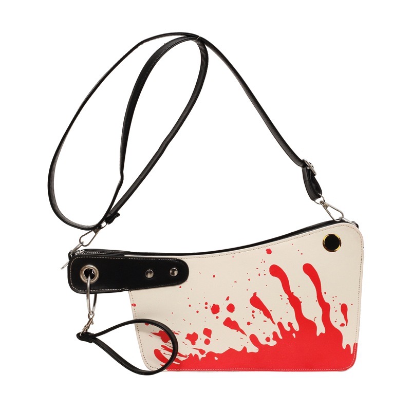 New personalized creative kitchen knife, niche design sense, shoulder bag, Halloween New funny fashion commuting crossbody bag