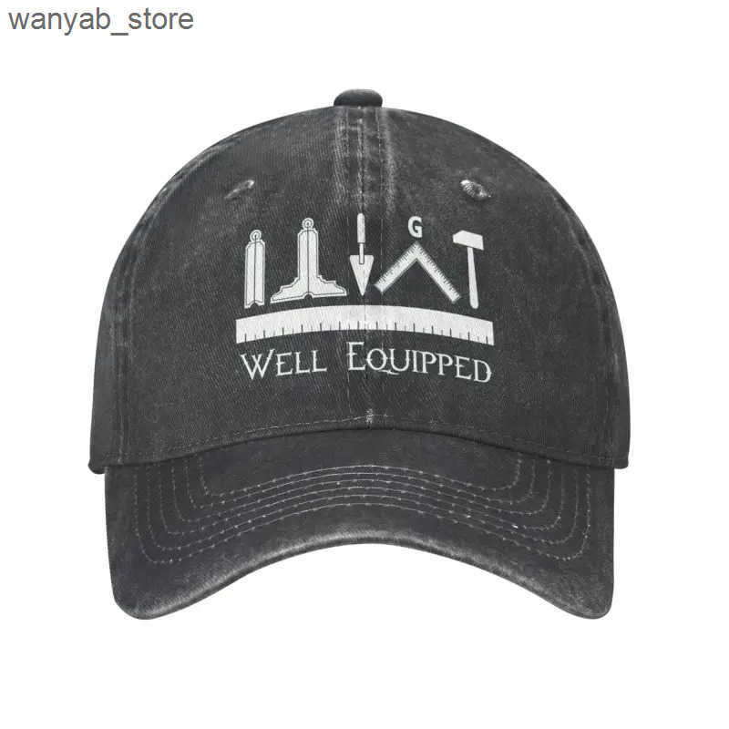 Ball Caps Personalized Cotton Freemason Mens Baseball Hat Breathable Mason Dad Hat Outdoor L240910
