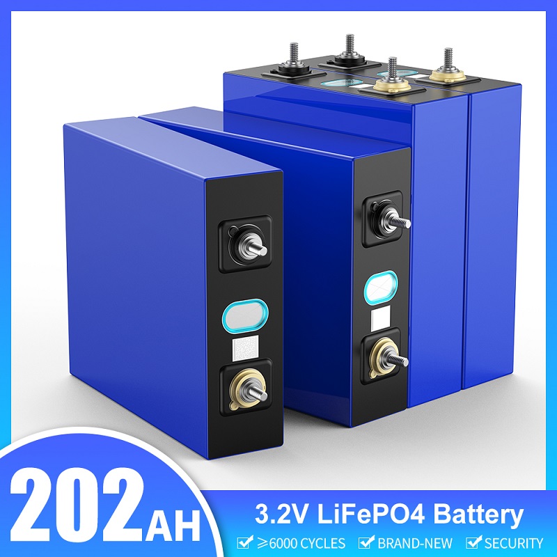 New Grade A 3.2V 280Ah 310Ah 202Ah Lifepo4 Rechargeable Battery 6000 Cycle Lithium Iron Phosphate Prism Solar Energy EU/US Duty Free