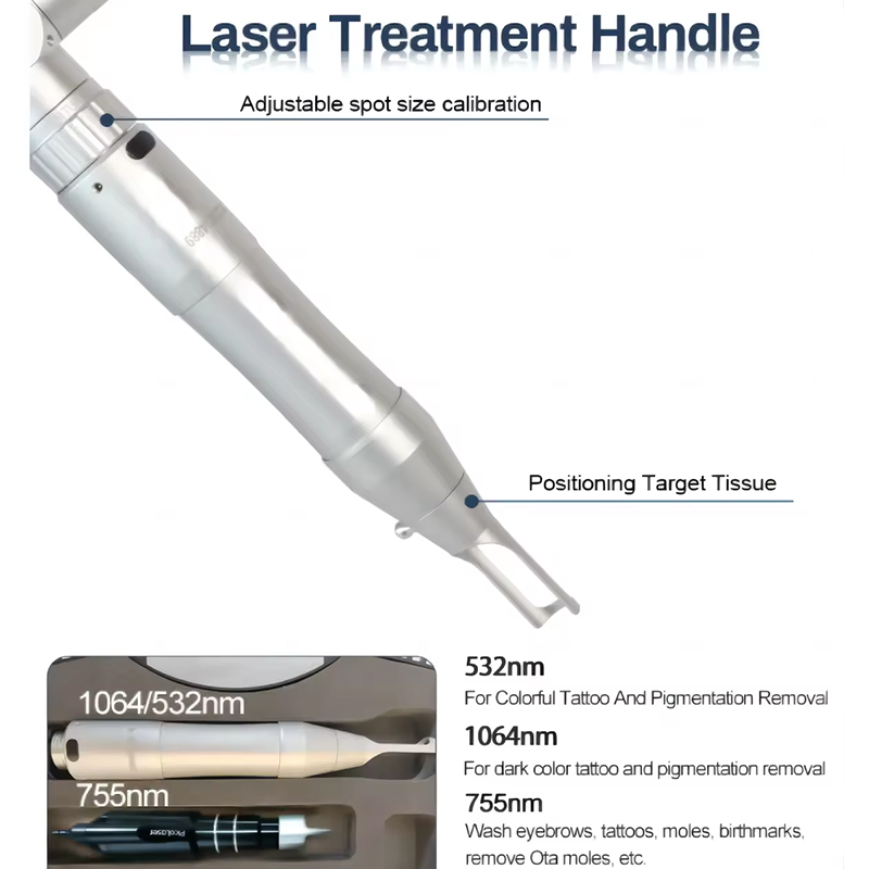 Clinic Use laser q switch pico Nd Yag machine for tattoo removal PicoSecond pigmentations removing on sales