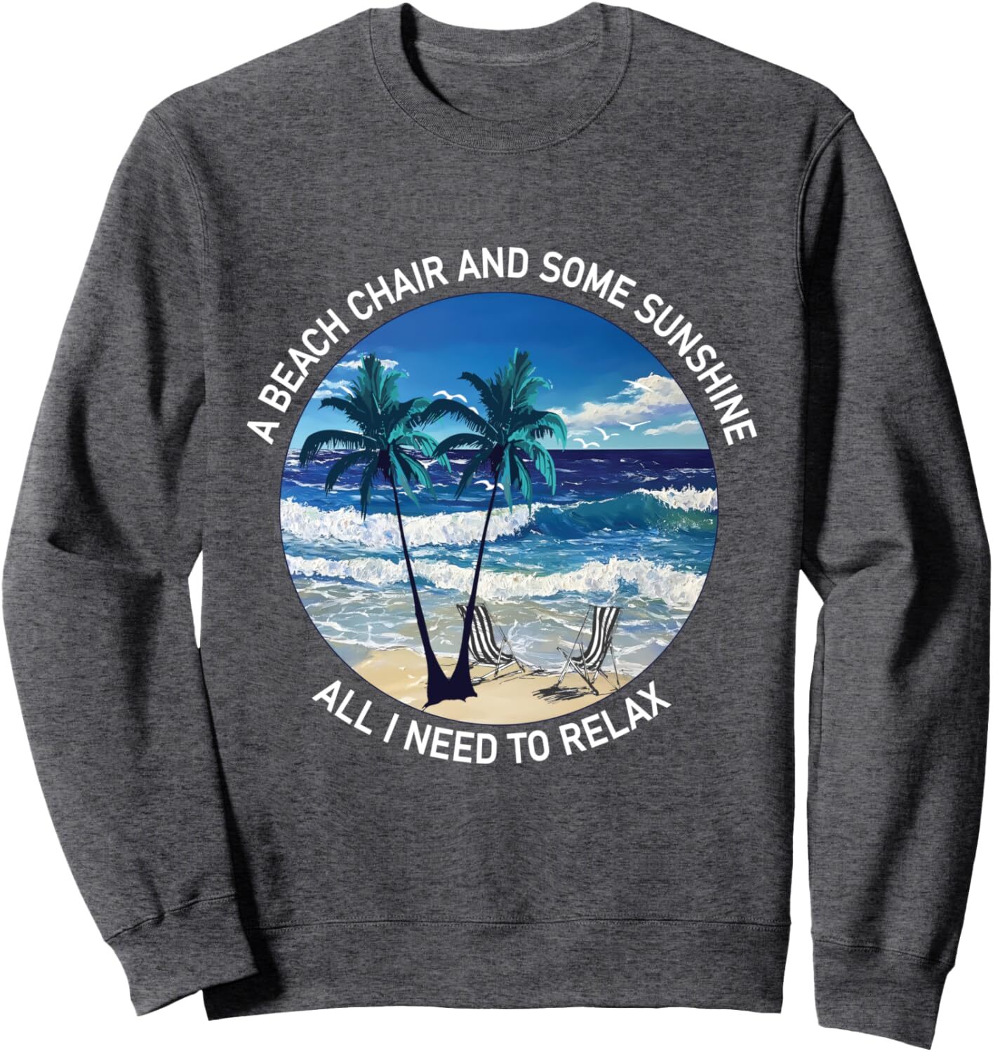 Long Sleeve Shirts for Men sweatshirt Life Is Really Good Coconut Palm Trees Retro Tropical Summer Sweatshirt T shirt Tee Streetwear Casual tops cloth