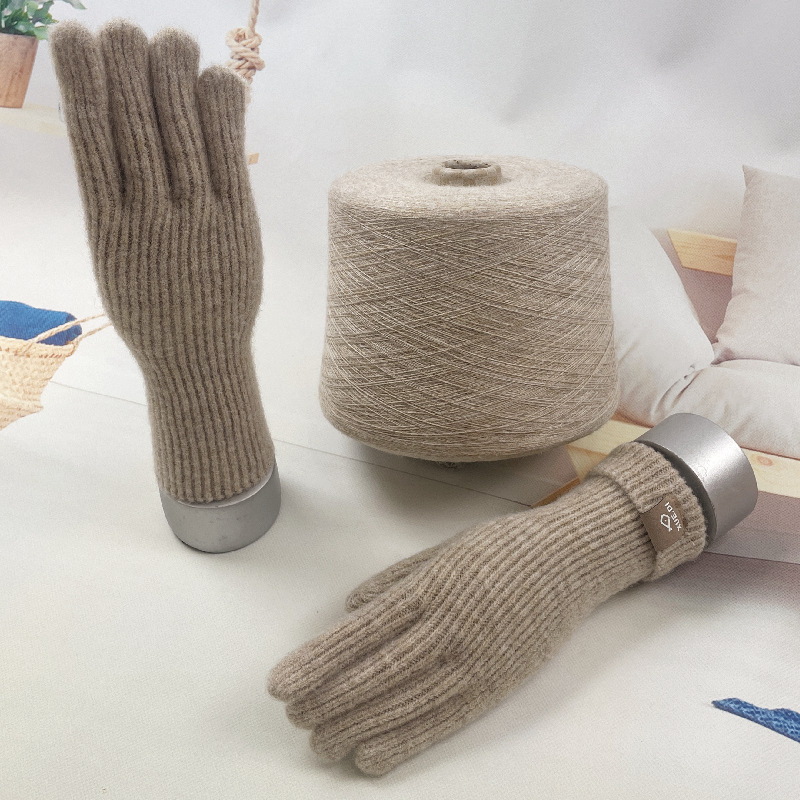 Elegant Winter Fine Wool Gloves for Women - Dual Functionality Touchscreen Knit Yarns with Durable Wind Protection