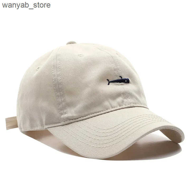 Ball Caps Mens Hip Hop Hat Fish Embroidery Japanese Style Harajuku Baseball Hat Button Dad Hat Womens Set Hat Beige White Khaki Grey L240910