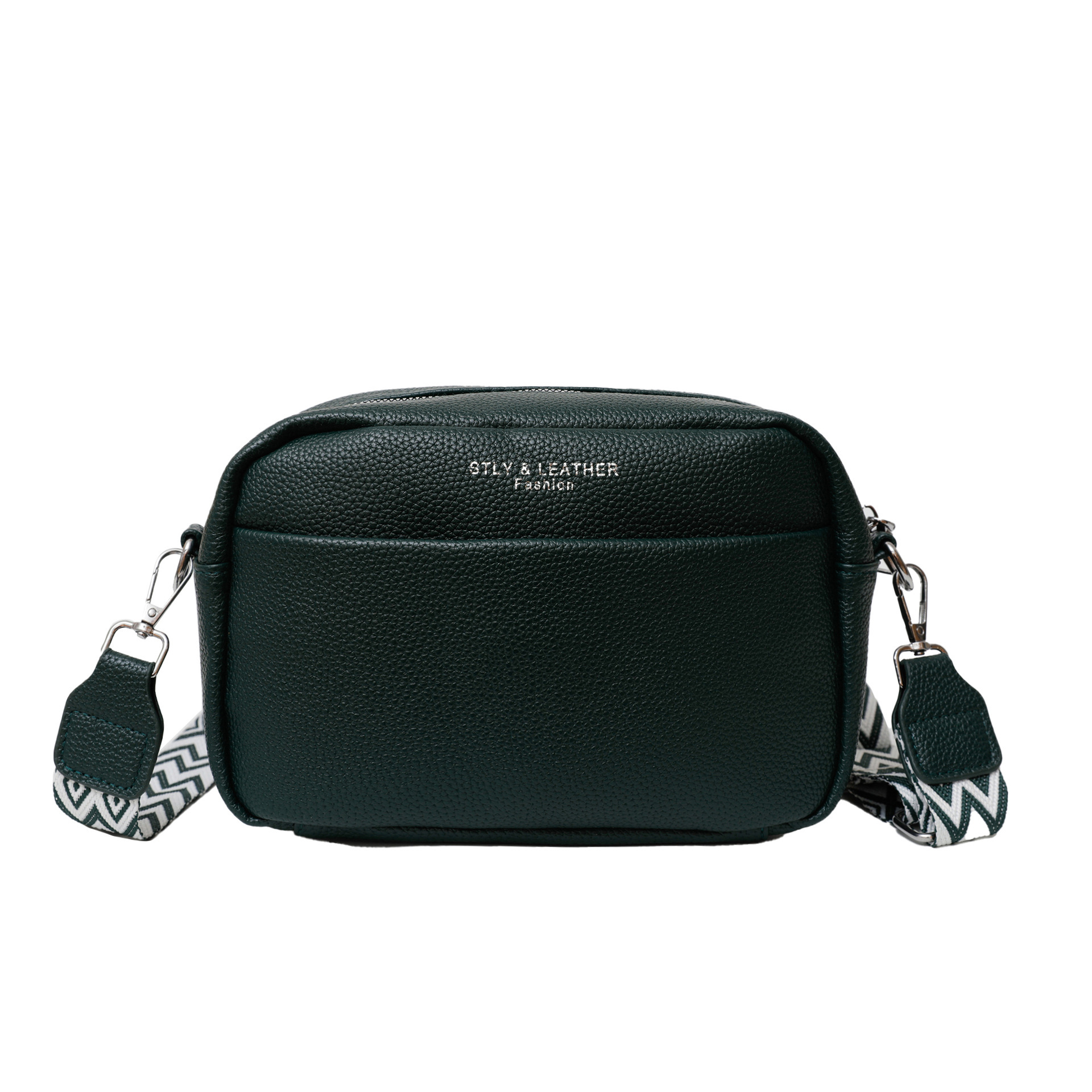 Cross Border New Women's Bag With Wide Shoulder Straps Fashionable And Simple Casual Single Shoulder Crossbody Bag Solid Color PU Small Square Ba