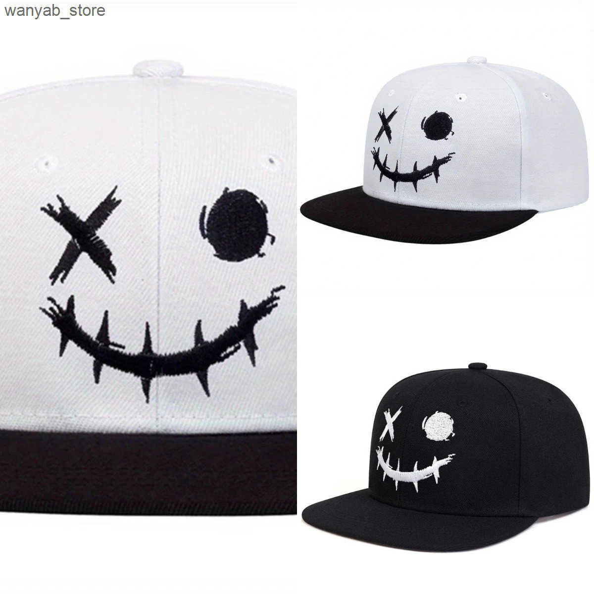 Ball Caps Pumpkin Embroidered Grimace Halloween Baseball Hat Womens Adjustable Snap Funny Hat Womens Hip Hop Hat Dad Hat L240910