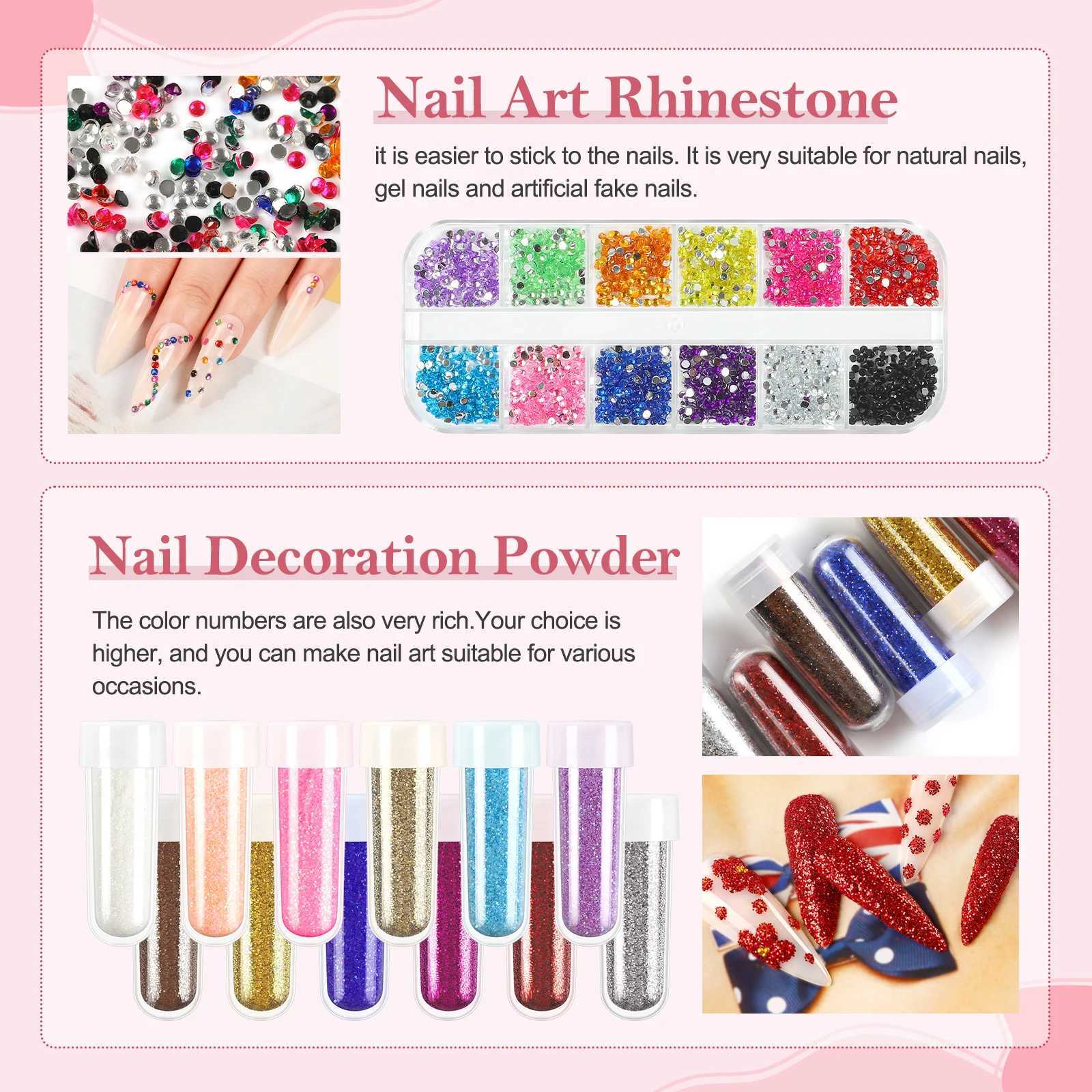 Coscelia gel nail polish kit complete 0 gel nail polish 3 polyethylene nail glue with U-V light and drill starter handle kit W241128