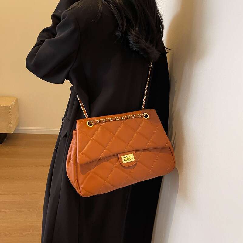 Advanced Texture Bag For Women, Large Capacity, Autumn And Winter New Fashion, Dia Grid Chain, Commuting Crossbody, Wandering B1