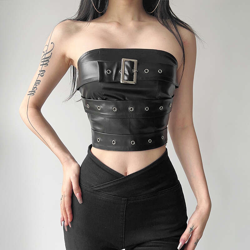 Feng 2023 Summer Women's Clothing New Fashionable and Sexy Solid Color Slimming Skincare Small Tank Top