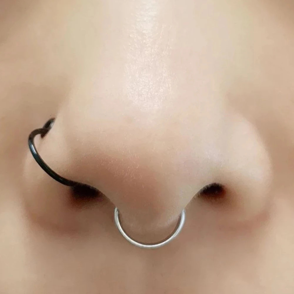 1pcs U Shaped Nose Ring Hoop Septum Rings Stainless Steel Piercing Oreja Pircing Jewelry 241125