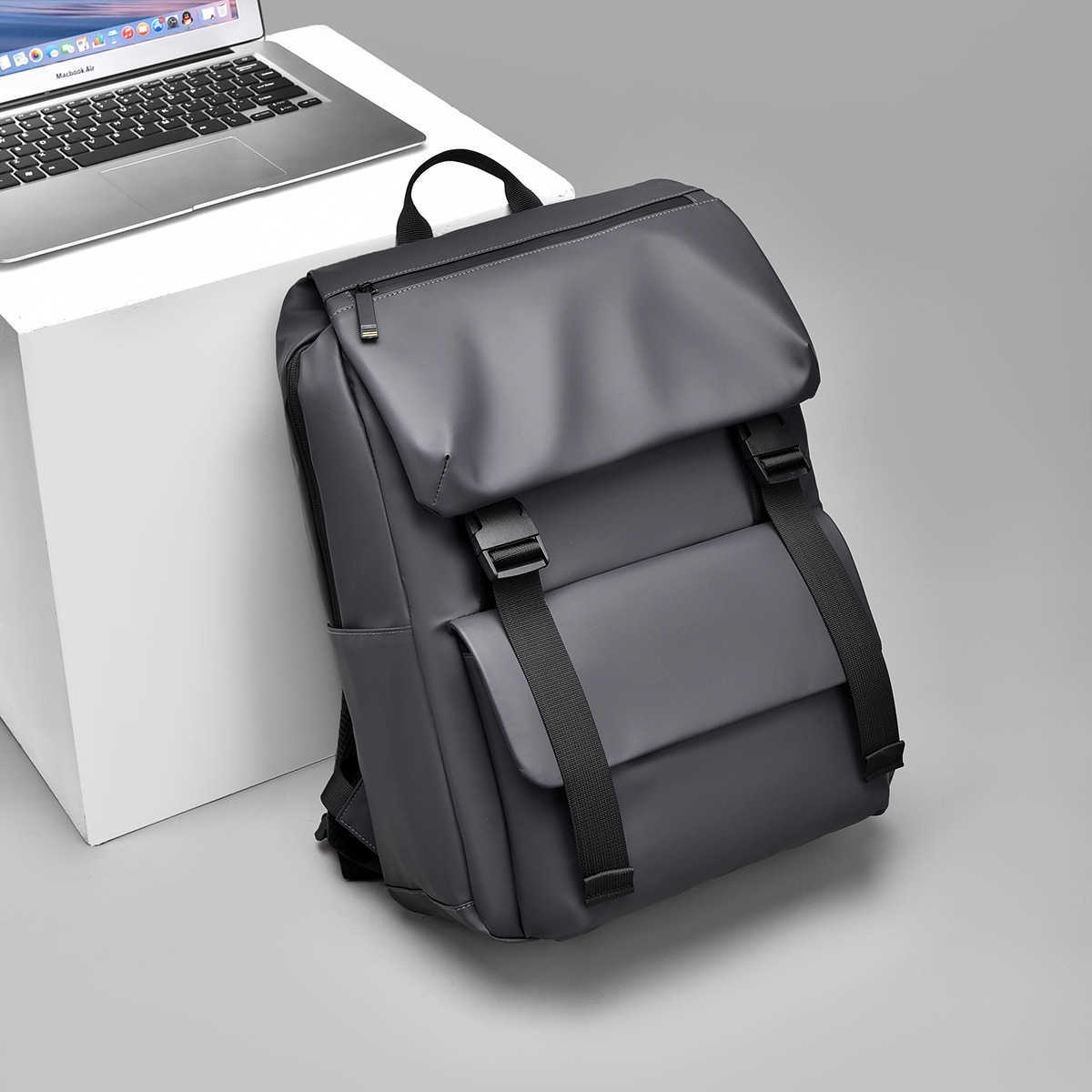 Backpack, Men's Computer Bag, College Student Minimalist New Style, Fashionable Business Commuting Backpack 241129