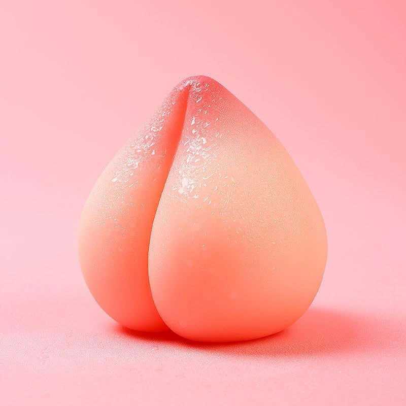 Juicy Peach Soft Decompression Squeeze Release Ball Decompression Tool Simulation Peach Silicone Toy Handmade Gift Fidget ToyXJ241129