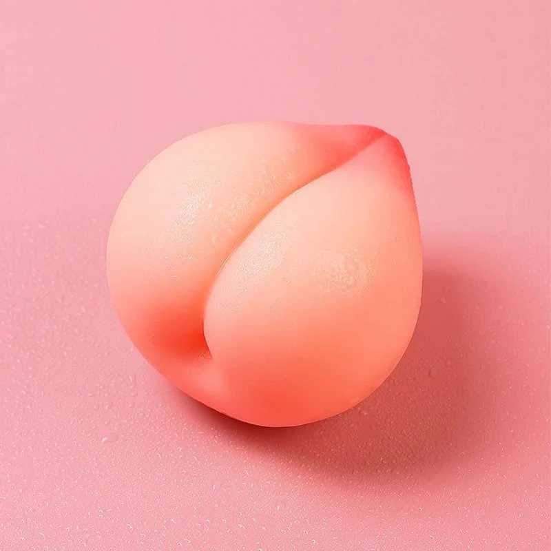 Juicy Peach Soft Decompression Squeeze Release Ball Decompression Tool Simulation Peach Silicone Toy Handmade Gift Fidget ToyXJ241129
