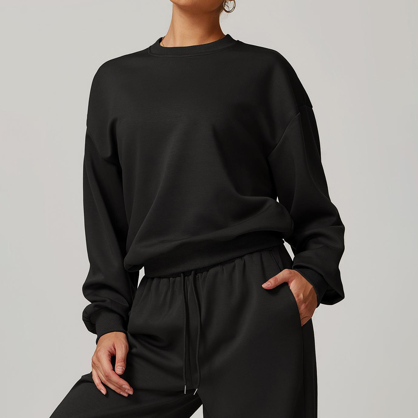 Designer Womens Tracksuits Letter Print White Hoodie Two 2 Piece Set Women Mens Clothing Sporty Pullover Autumn Winte Fashion Sports Sweatshirt Sweatp