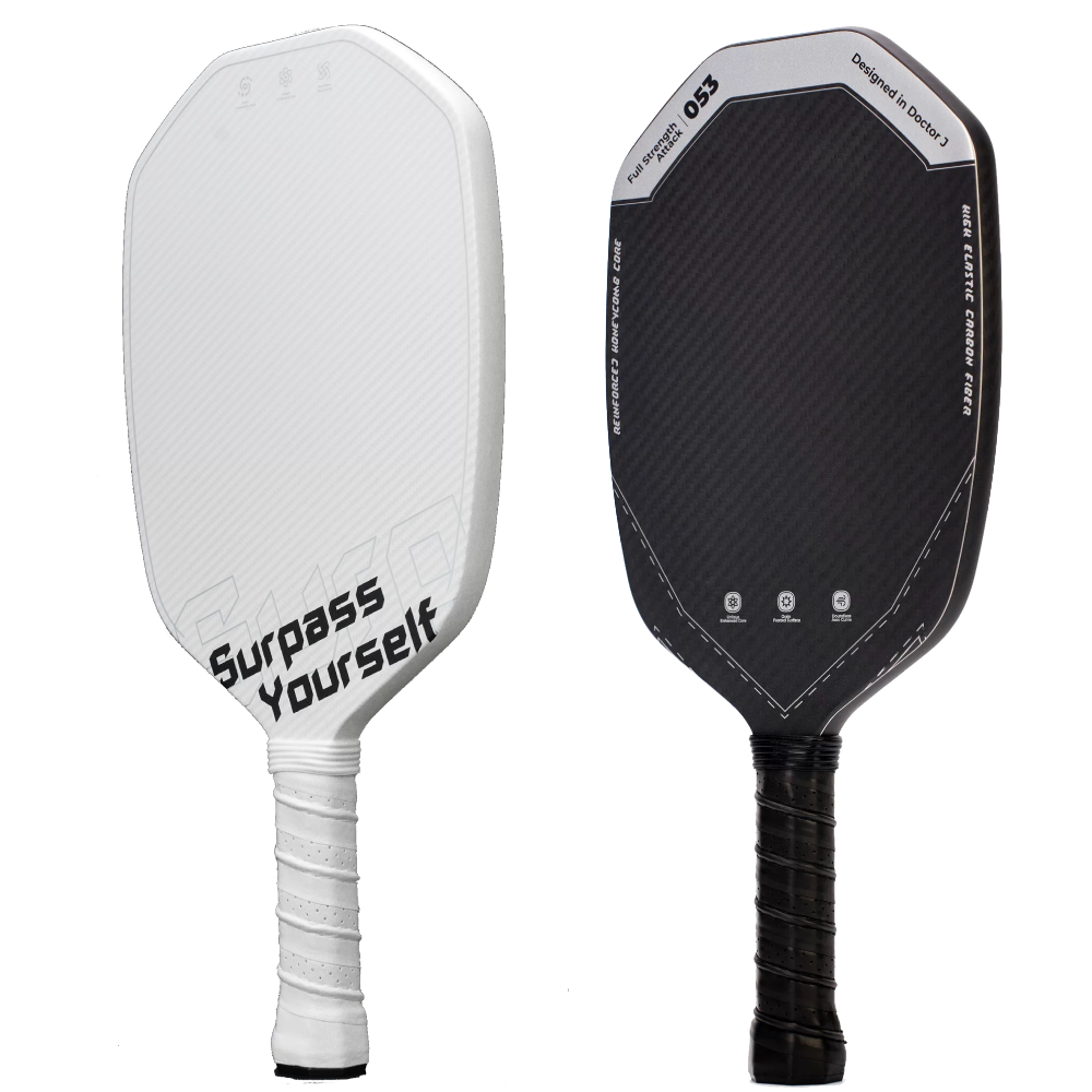 New Hexagon Pickleball Paddle T700 Carbon Fiber Thermoformed Unibody 16mm Polymer Core Increases Sweet Spot Area Extend Grip