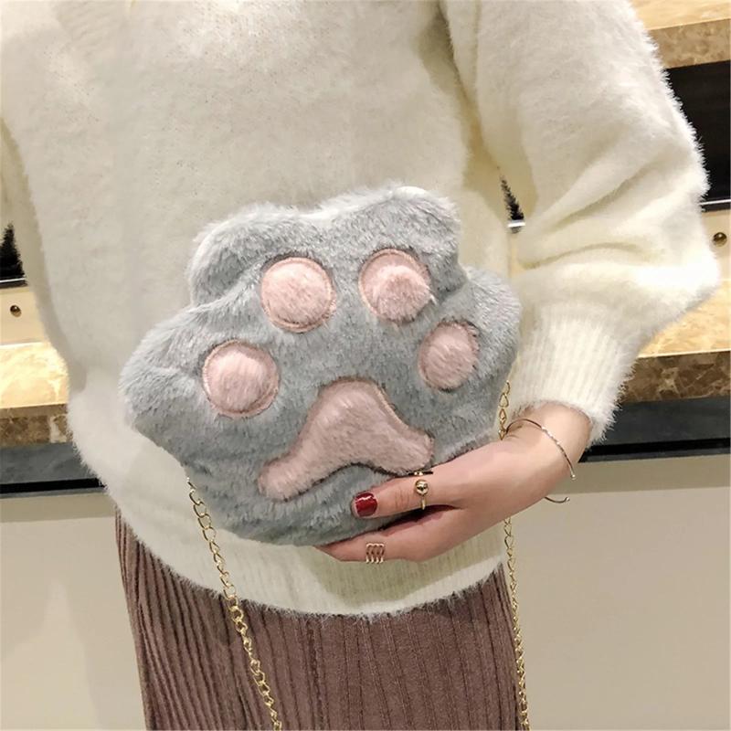 Free Shipping Totes Cute Bear Small Crossbody Bags Girls Zipper Shoulder Bag Soft Plush Coin Purse Handbags Designer Bag Luxury Bag Tote Bag