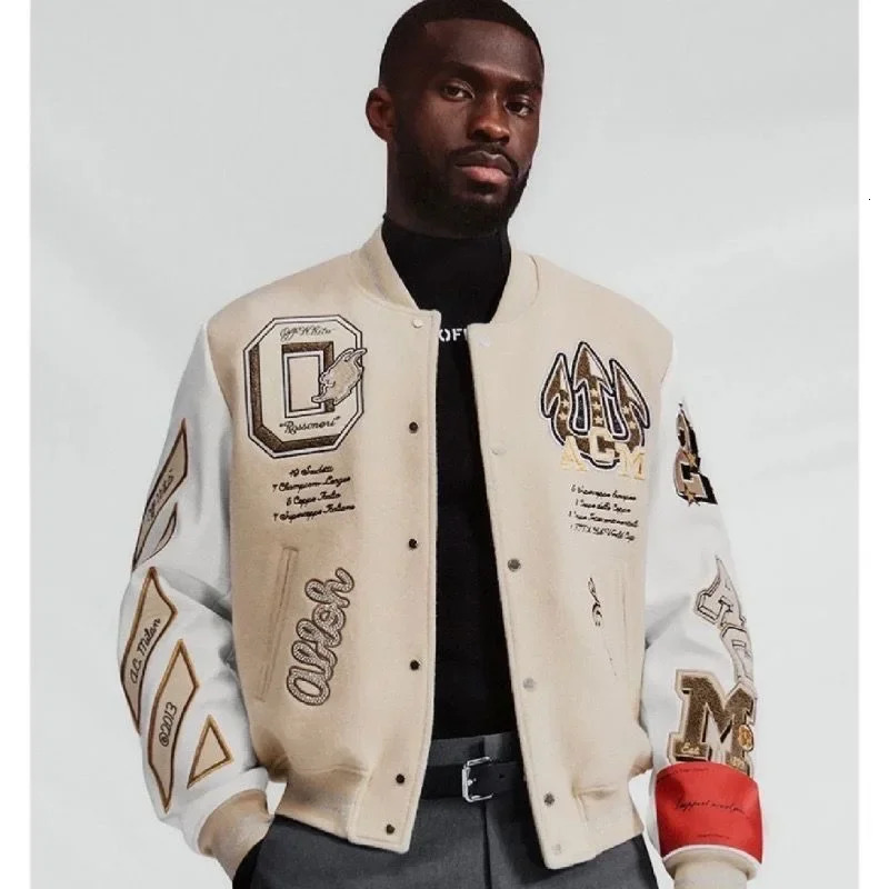 Street Hip Hop Heavy Industry Jacket And Coat Men Y2K Harajuku Fashion Joker Baseball Uniform Couple Casual Jackets 240415
