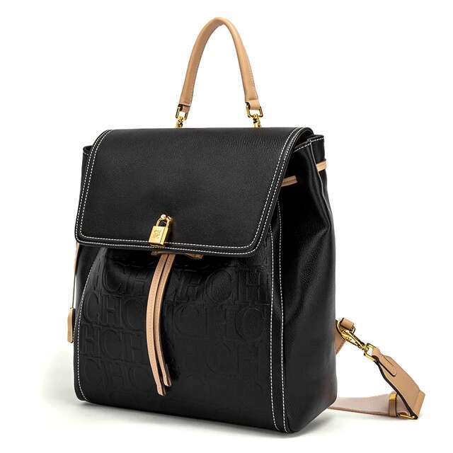 Fashion Classic Solid Color Retro Large Capacity PU Material Women's New Backpack
