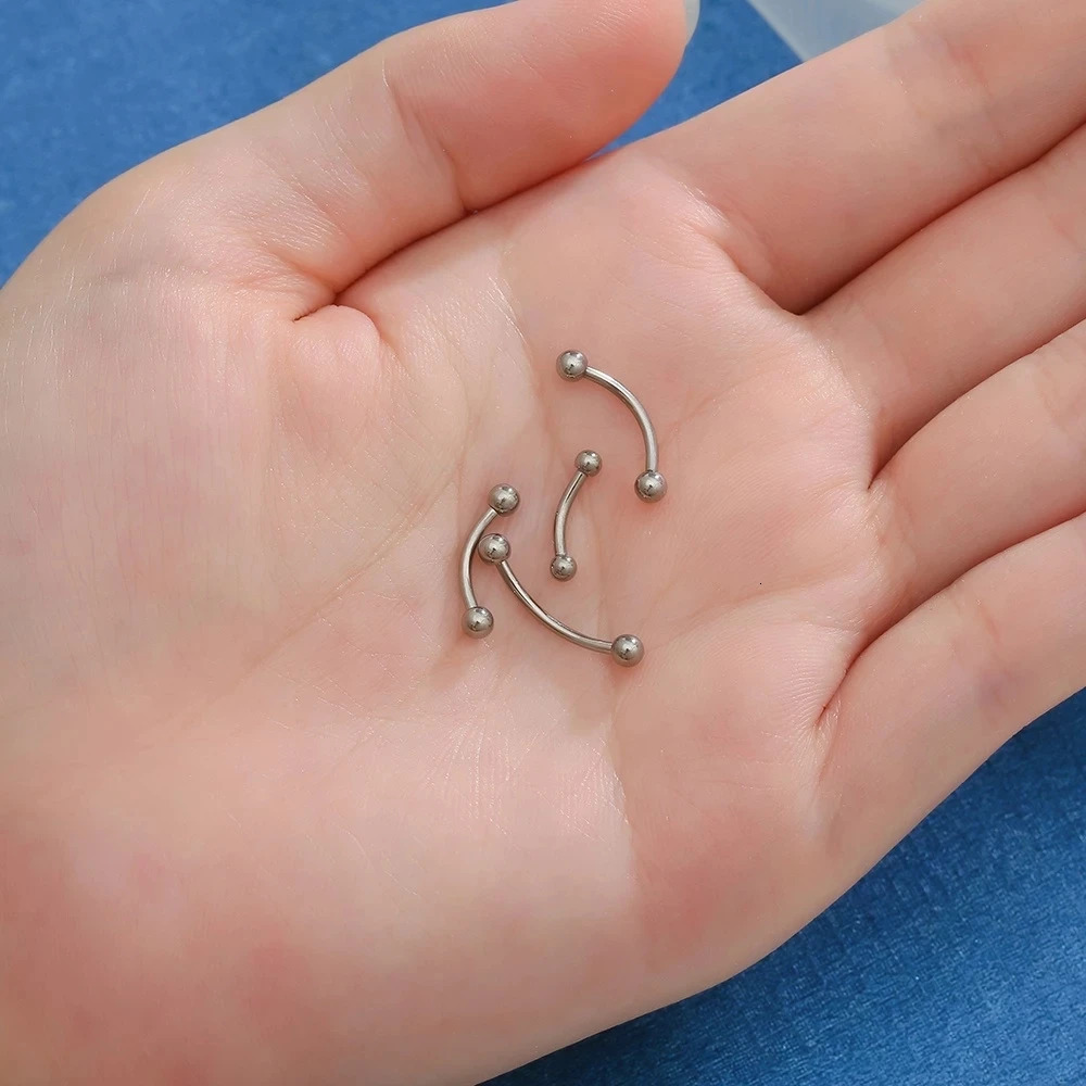 Wholesale 1710PCS Eyebrow Piercing Jewelry Labret Lip Stud G23 Septum Nose Ring For Women 241125