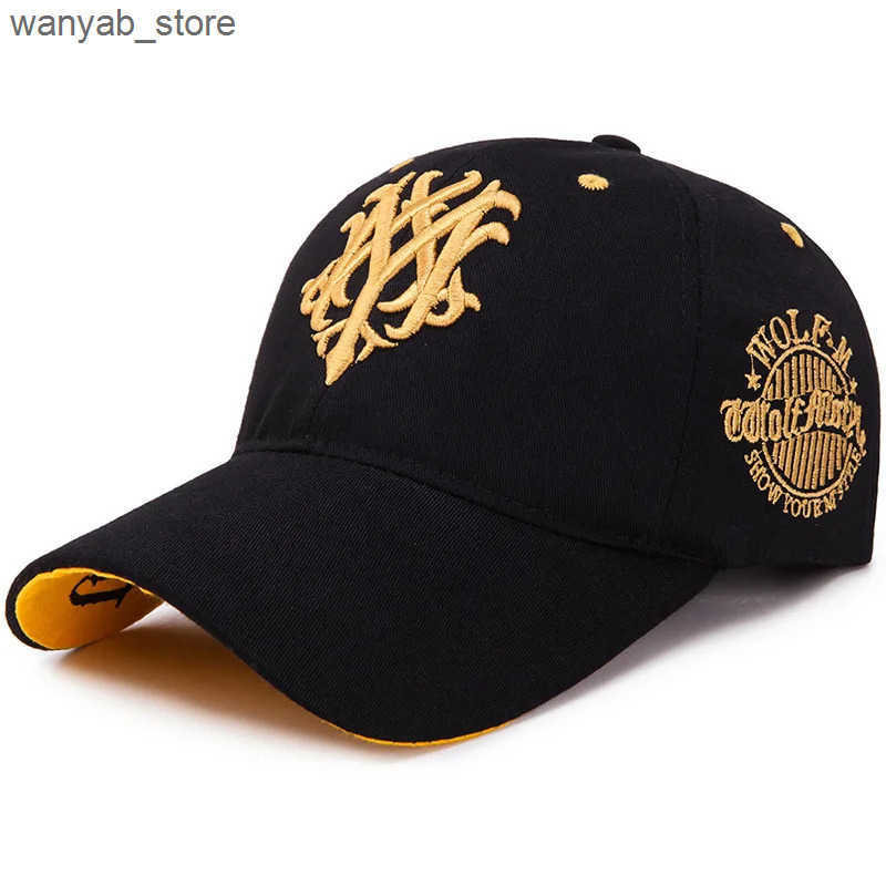 Ball Caps Totem Embroidered Baseball Hat Fashion Mens Baseball Hat Spring/Summer Snap Hip Hop Hat Adjustable Flame Sun Shadow Hat L240910