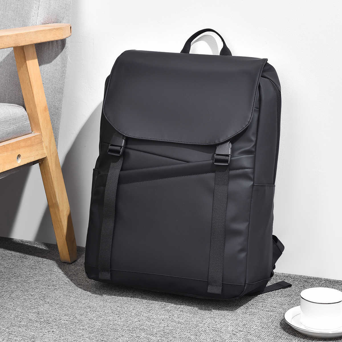 New Casual Business Computer Bag Men's Multifunctional Backpack Large Capacity College Student Lightweight 241129