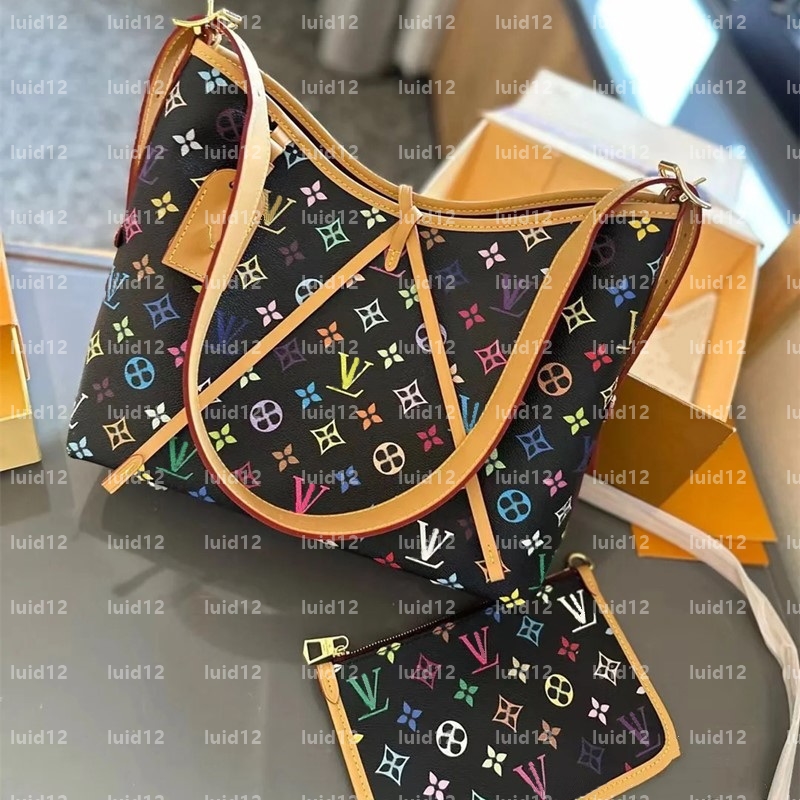 Carryall bag Fashion Tote Designer bags Womens Handbags high capacity 2 In 1 shopping bag Hobo With leather bag mirror quality underarm Bag wallet Luxury shopping bag