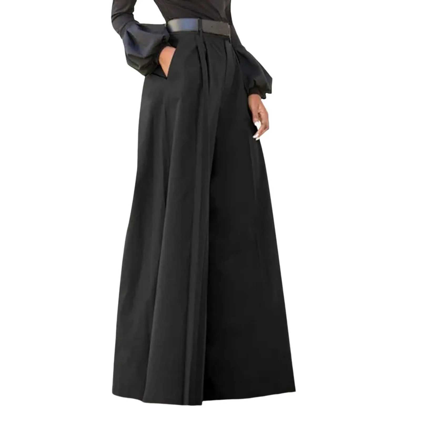 Women's Pants Capris Fashion Elegant Party Pants For Women Palazzo Pants Summer Printed Cropped Cotton Linen Comfy Baggy Trousers With Pockets Y2