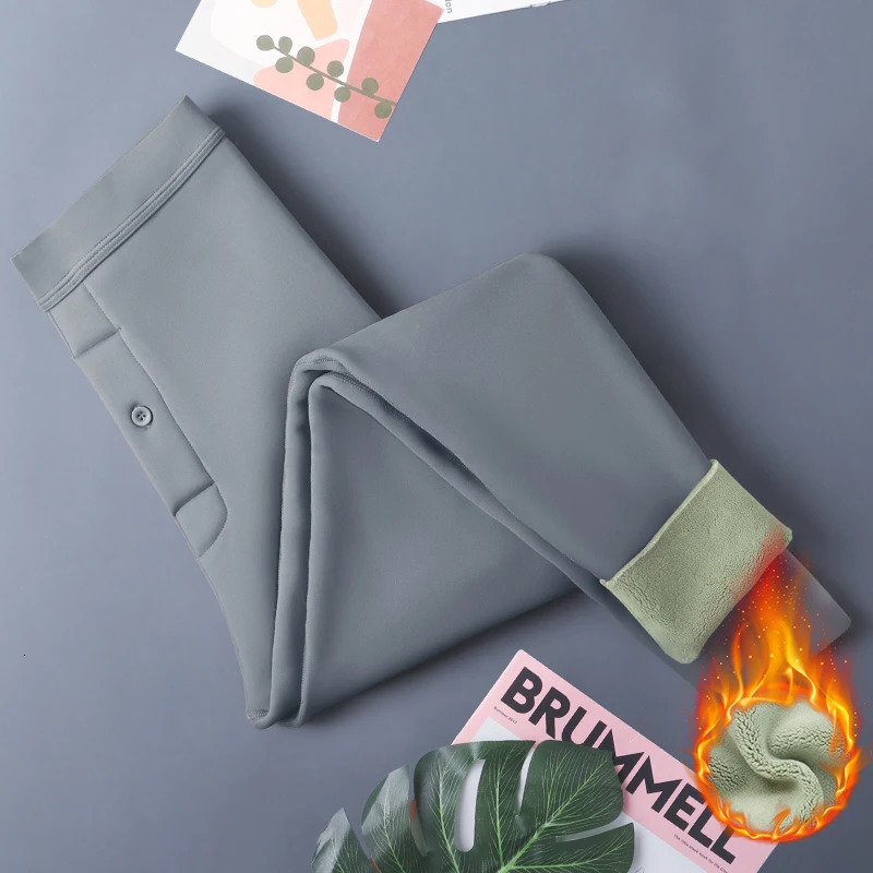 Mens thermal underwear winter warmth mens soft and elastic legs comfortable and tight fitting skin friendly rendering pants 241122